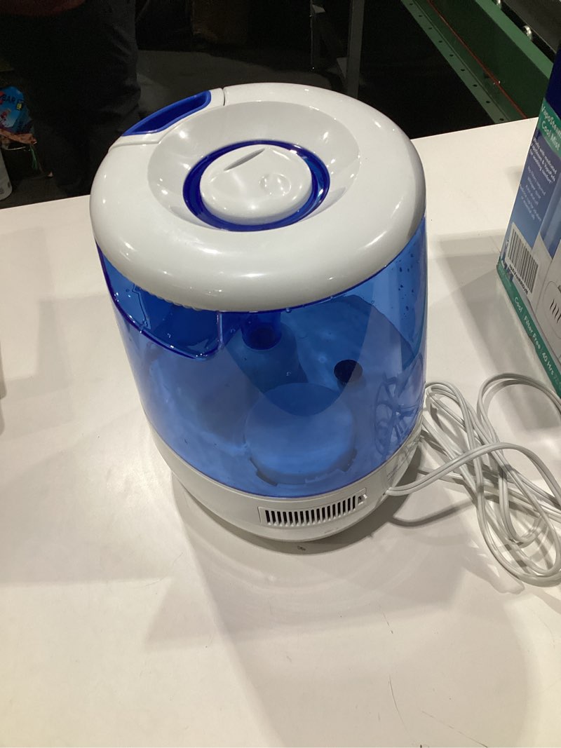 Condition photo showing As Is for Vicks CoolRelief Cool Mist Humidifier Small to Medium Room Vaporizer for Baby, Kids, Adults, 1.2 Gal USED