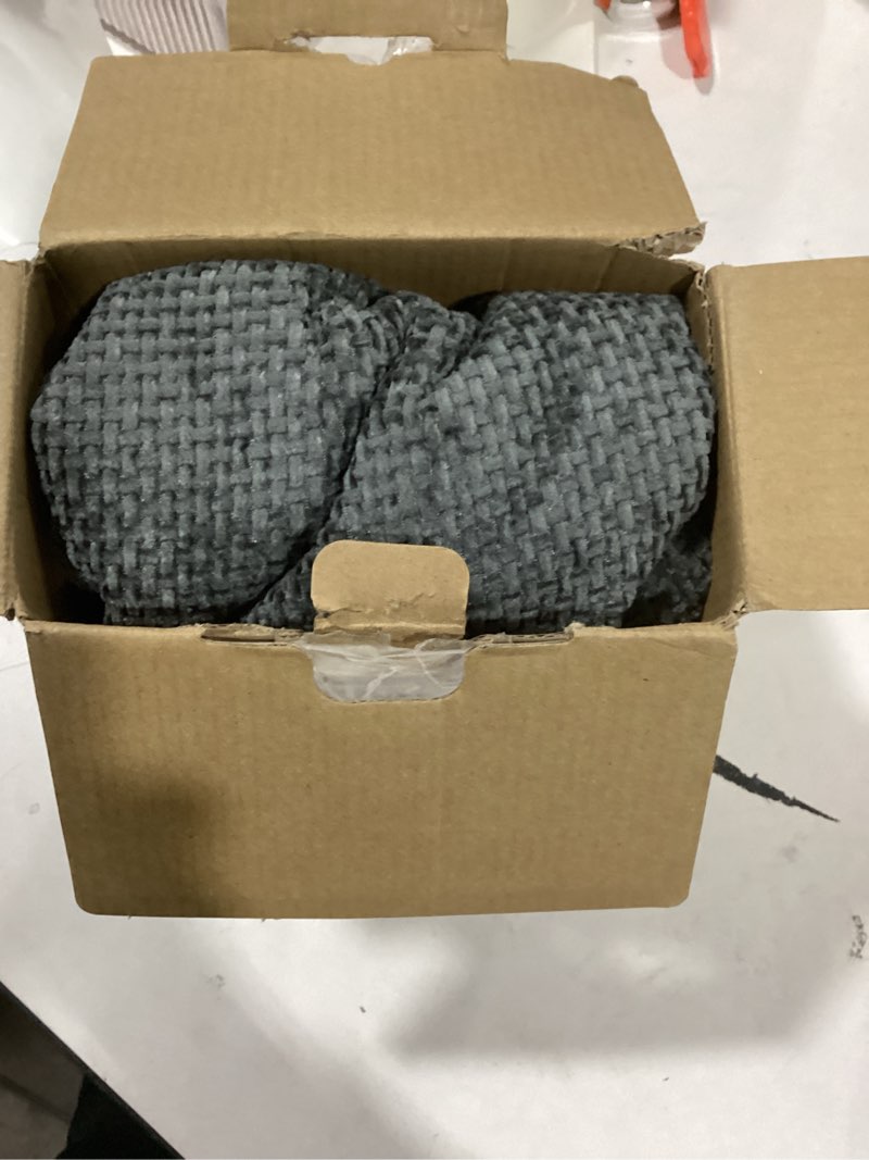 Condition photo showing Good Condition for MIULEE Pack of 4 Couch Throw Pillow Covers 18x18 Inch Neutral Soft Decorative Chenille Pillow Covers Farmhouse Boho Cushion Covers for Mid Century Modern Spring Home Decor Sofa Bedroom Living Room 18" x 18" (Pack of 4) Neutral