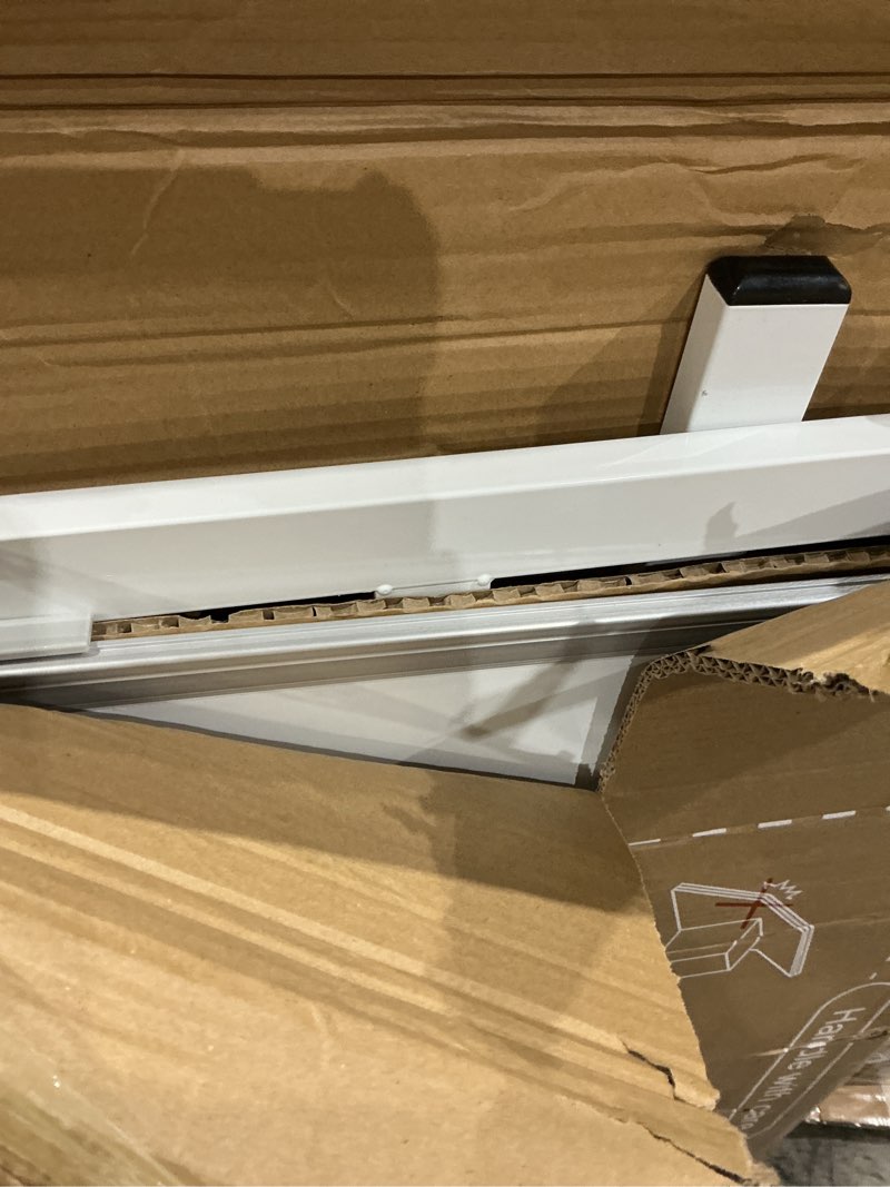 Condition photo showing Good Condition for magnetic mobile white board, 48 x 24 double sided dry erase board rolling whiteboard aluminum frame standing whiteboard on wheels white 48 x 24 inch