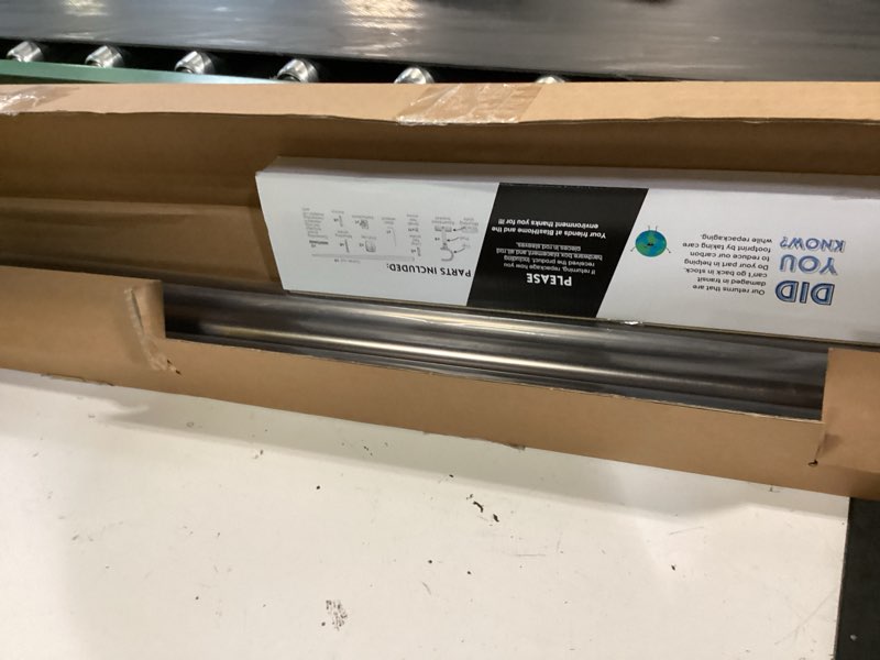 Condition photo showing Good Condition for blasthome® non-adjustable luxury extra long curtain rod, 1 ¼” rod set, 13 foot fixed length (three rods connect for a seamless look), oil rubbed bronze single rod oil rubbed bronze 13 foot