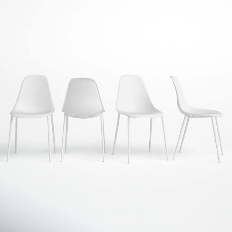 White Sylvester Indoor/Outdoor Dining Chair (Set of 4)