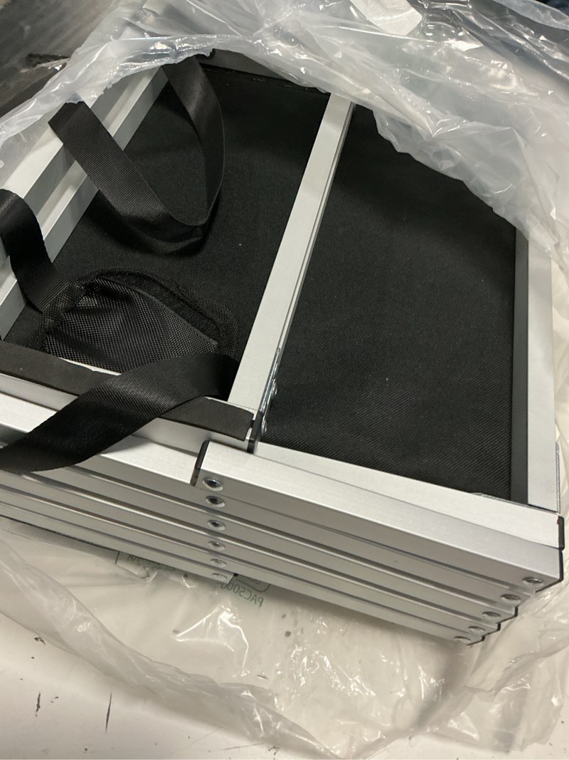 Condition photo showing As Is for deergym dog stairs for large dogs - 5 step wide 16in high 34in foldable dog ramp for car non-slip surface support up to 230lbs - suitable for suv,truck, sofas, bed 5-steps 16" w x 28-34" h