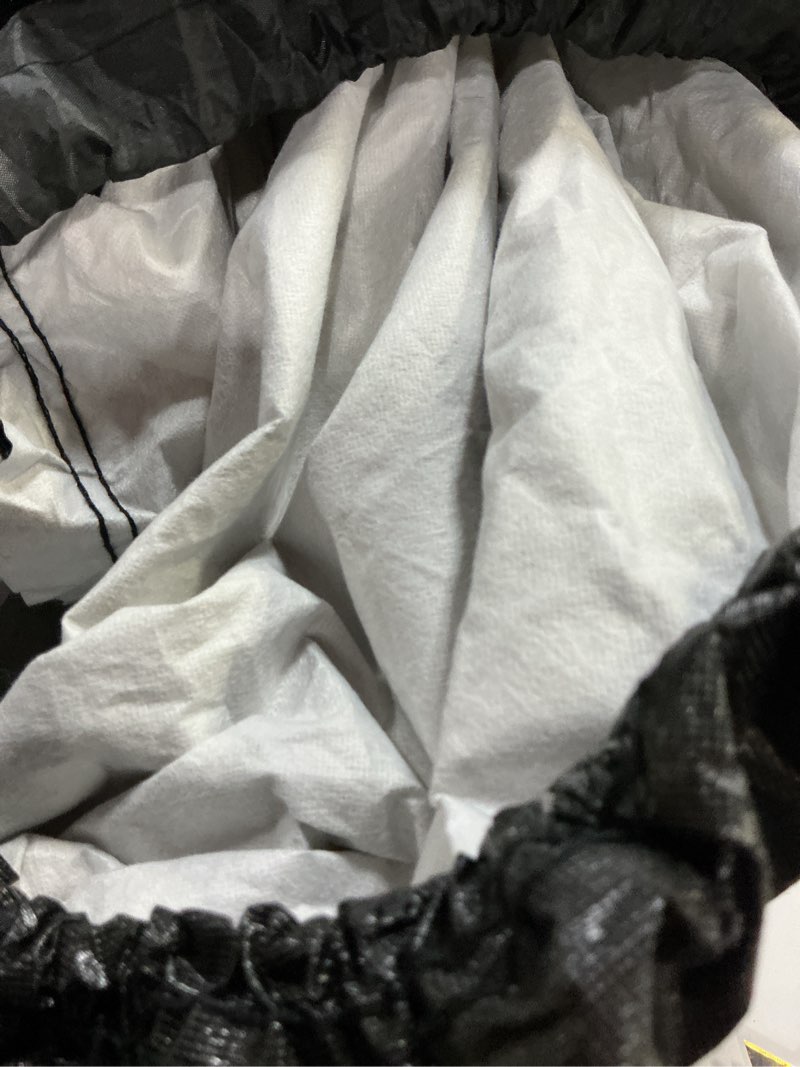 Condition photo showing As Is for (Similar)6 Layers Car Cover Waterproof All Weather for Automobiles, Size A3 with Zipper Cotton Fit for Toyota Camry, Honda Accord, Ford Mustang, Chevy Camaro/Malibu,Kia Optima/K5 (187-198 inch) Black A3 Fit Sedan Length 187\" To 198\"