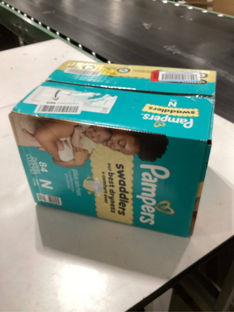 Condition photo showing New/Like New for Pampers Swaddlers Diapers, Size 0 (up to 10 lbs), 84 Count, Absorbent, Keeps Baby Dry and Comfortable, Skin Safe Disposable Baby Diaper (Packaging May Vary) Newborn 84