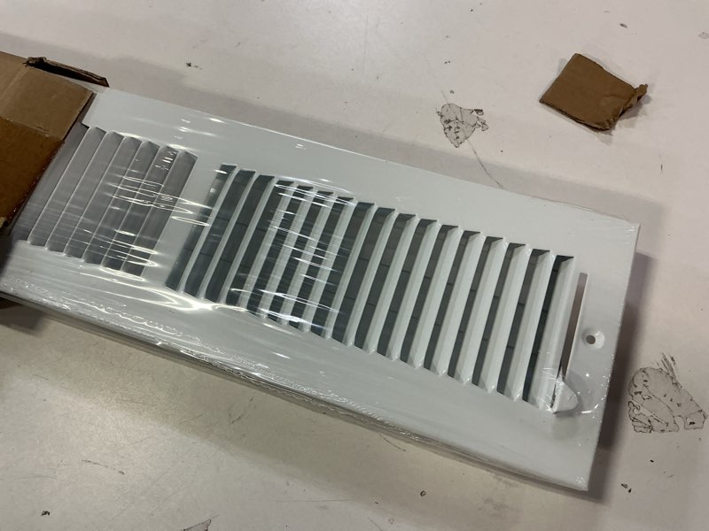 Condition photo showing Good Condition for 18x4 Vent Register [Duct Opening], Vent Covers for Home Ceiling, Two-Way Ventilation Register, Adjustable Solid Steel Wall Register Vent Cover (18"W x 4"H [Duct Opening])