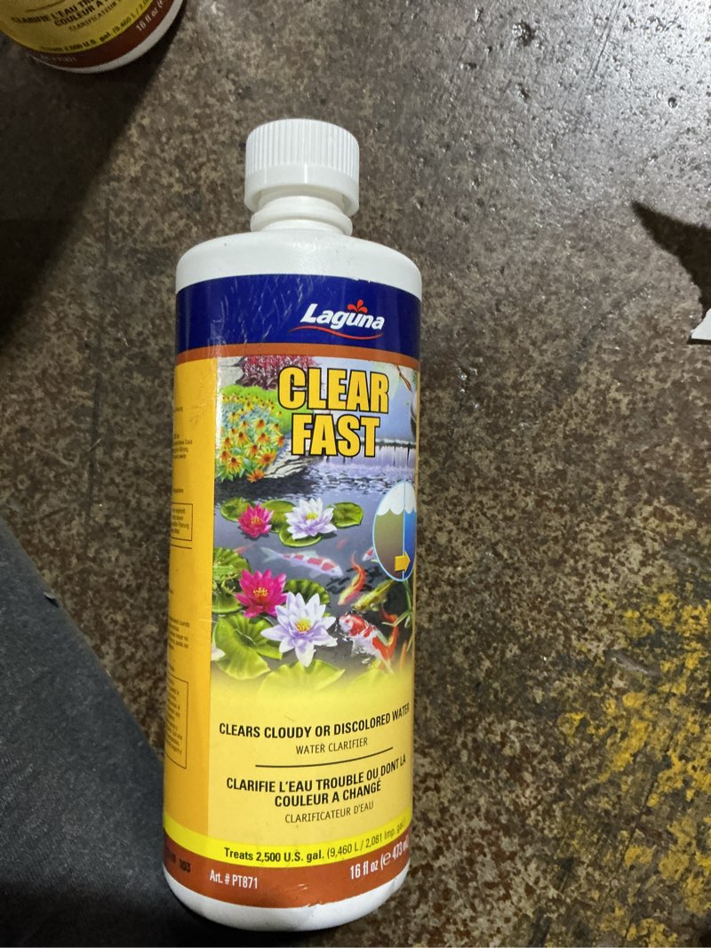 Condition photo showing New/Like New for Laguna Clear Fast Pond Water Clarifier - 16 Ounces (B0028GY94W)