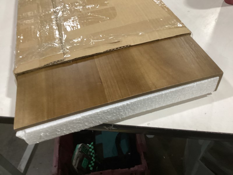 Condition photo showing Good Condition for Hoolerry 1 PC Wire Rack Covers 32 x 16 Inch Wood Shelf Covers for Wire Shelving Pantry Shelves Rack Liner Shelf Liners for Bathroom Kitchen Shelving Upgrade, Wood Color 32 x 16 Inch Wood Color