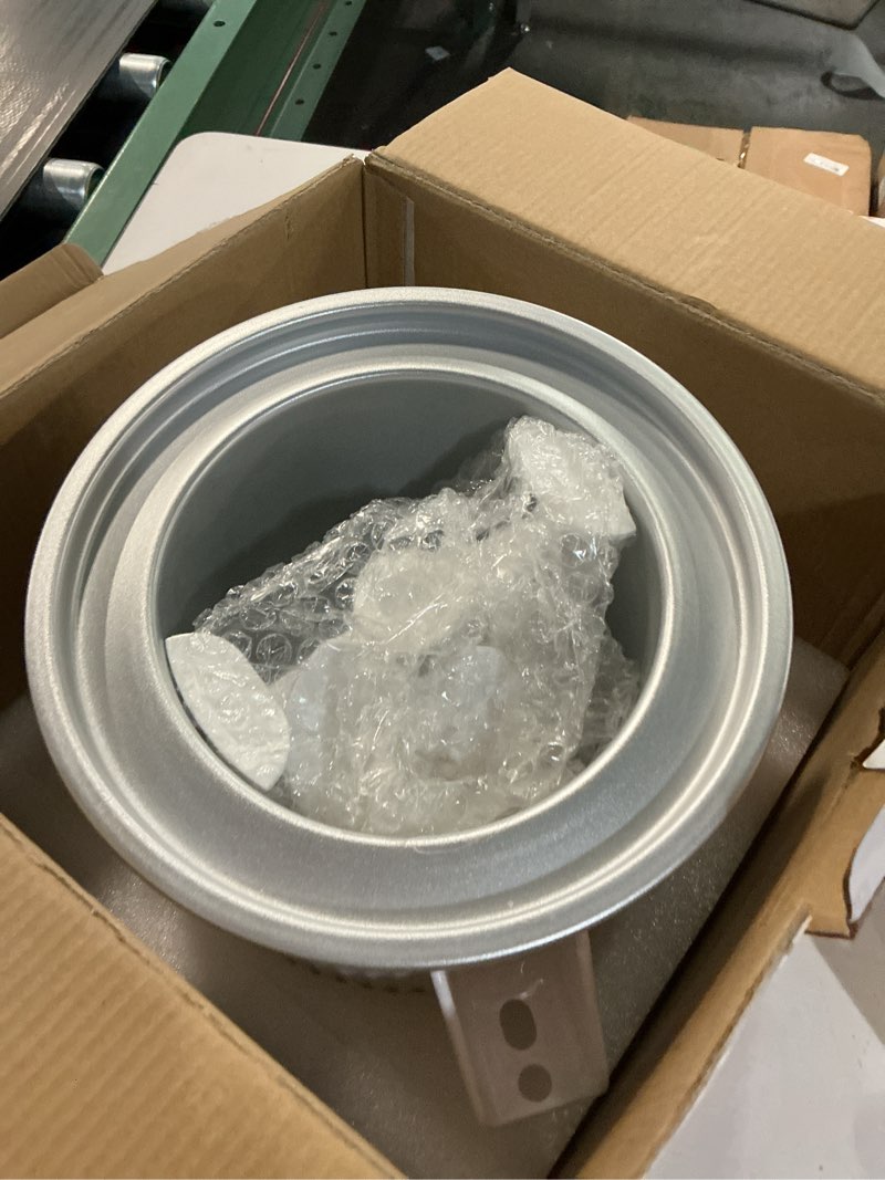 Condition photo showing Good Condition for ice cream maker attachment for kitchenaid stand mixer, ice cream bowl compatible with 4.5qt and larger stand mixers, ice cream & sorbet gelato maker attachment, 2 quart, white, with lid bowl-02