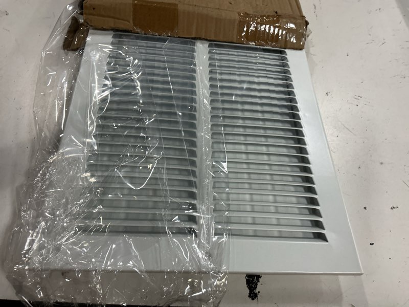 Condition photo showing Good Condition for 24x10 vent register [duct opening],vent covers for home ceiling,two-way ventilation register,adjustable solid steel wall register vent cover (24"w x10"h [duct opening])