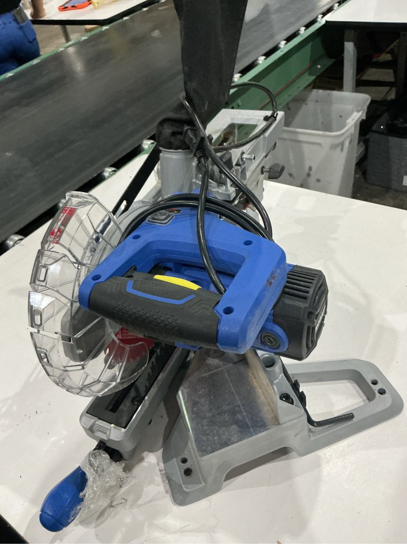 Condition photo showing As Is for kobalt compact 7-1/4-in 10-amp single bevel sliding compound corded miter saw