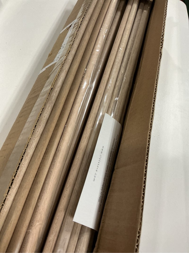 Condition photo showing New/Like New for wooden dowel rods 1/2 x 24 inch round unfinished hardwood craft sticks for diy lollipops cake support, 50 pieces 1/2" x 24" dowels 50 pieces