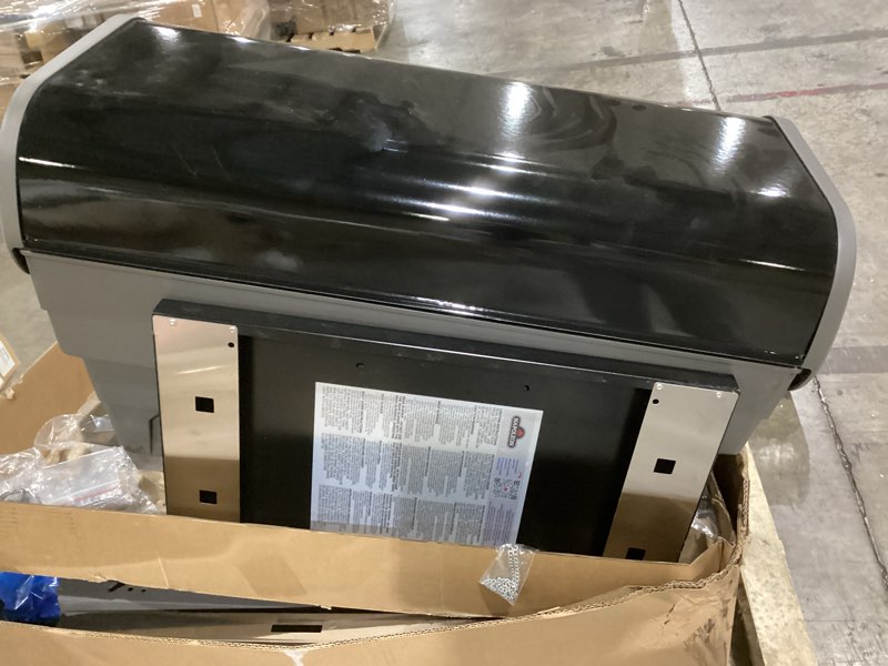 Condition photo showing As Is for napoleon rogue 525 natural gas grill, black, stainless steel grids, durable 4-burner bbq