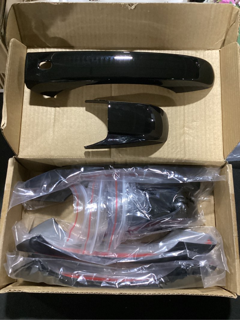 Condition photo showing New/Like New for auceramic chrome door exterior handle cover with smart key holes fit for 2011-2021 jeep grand cherokee for 2022 jeep grand cherokee wk for 2011-2025 dodge durango
