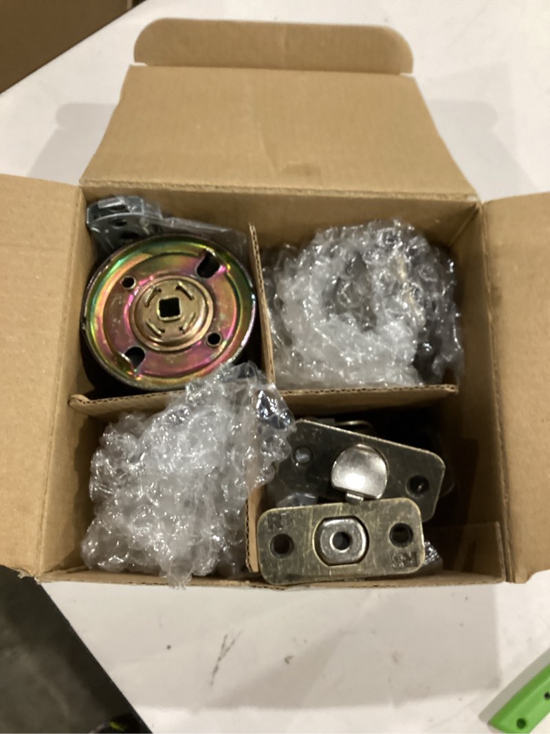 Condition photo showing Good Condition for reliabilt gallo antique brass traditional exterior single-cylinder deadbolt keyed entry door knob project pack 2 -pack