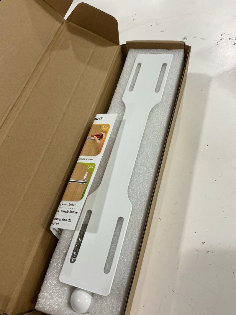 Condition photo showing Good Condition for firjoy 12" valet rod for closet pull out (2 pack, white) 2 pack white