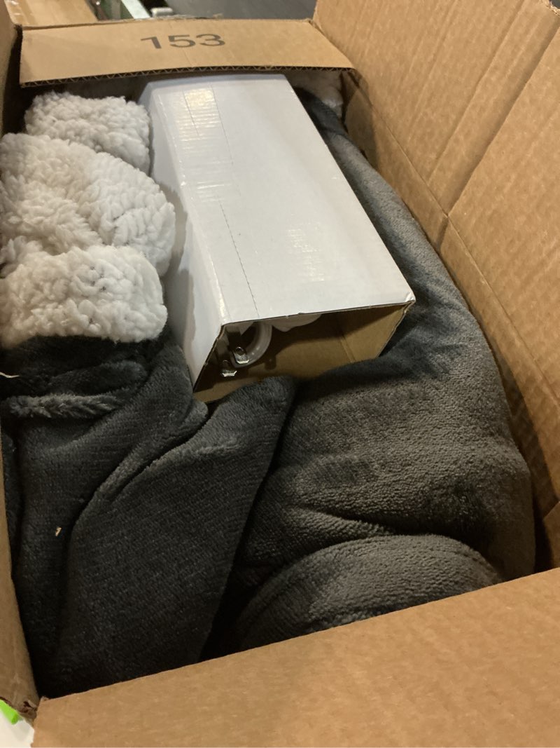Condition photo showing Good Condition for Electric Heated Blanket Full Size 72"x84", Soft Flannel with Overheat Protection, 6 Adjustable Heat Settings & 10-Hour Auto-Off Timer, Fast Heating for Winter Comfort, Dark Gray 02-dark Gray Full 72"x84"