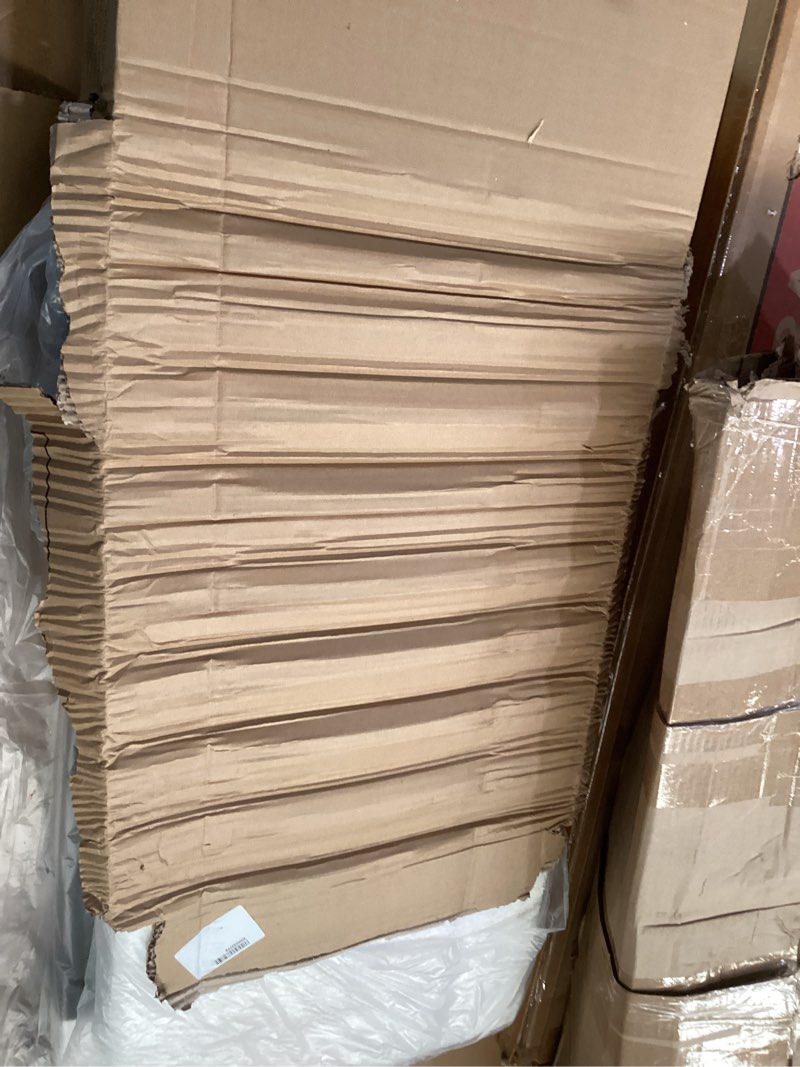 Condition photo showing As Is for damaged *viplov full bed frame, teddy velvet modern platform bed frame with upholstered headboard, mattress f