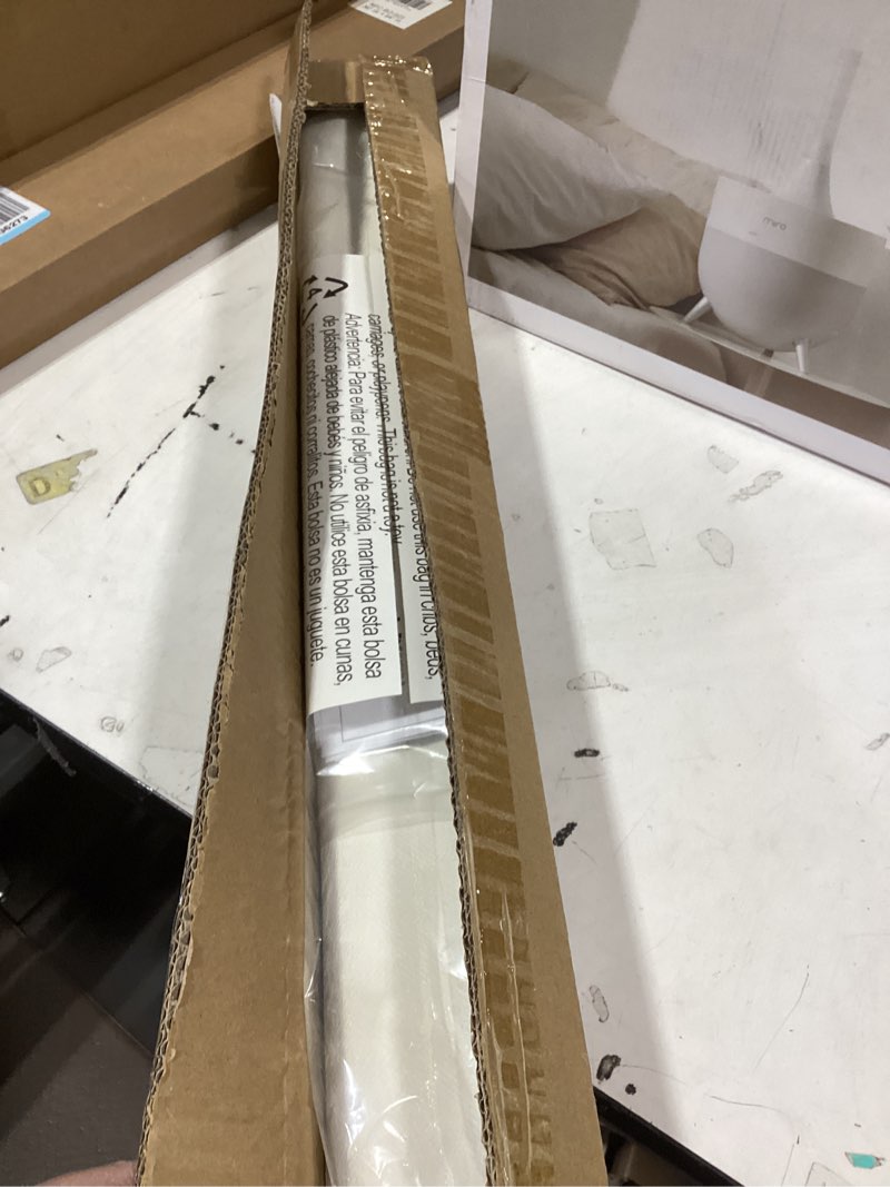 Condition photo showing New/Like New for lazblinds cordless roman shades for windows, light filtering thermal insulated window blinds, lightweight fabric blinds for indoor windows, 26" w x 60" h, ivory light filtering - ivory 26" w x 60" h