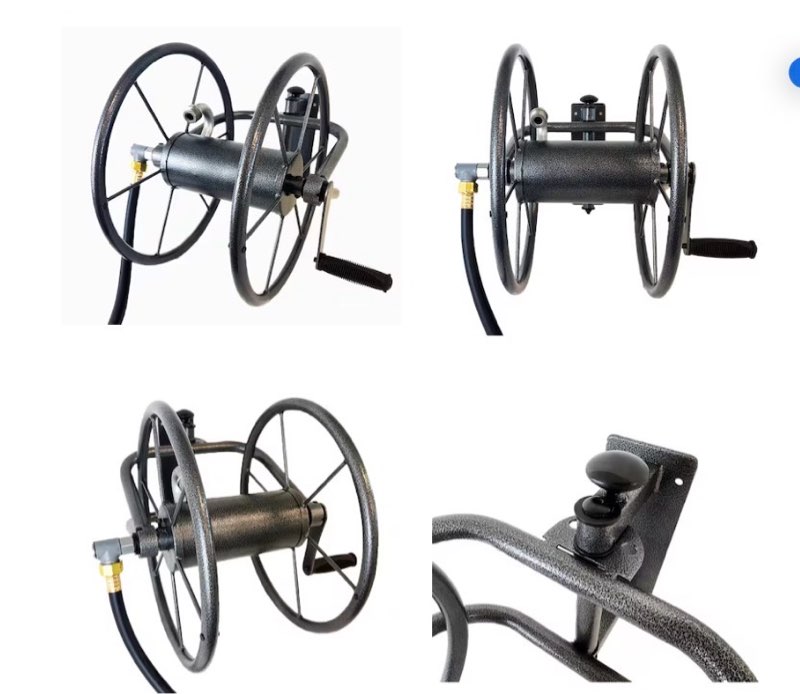 project source steel 125-ft wall-mount hose reel