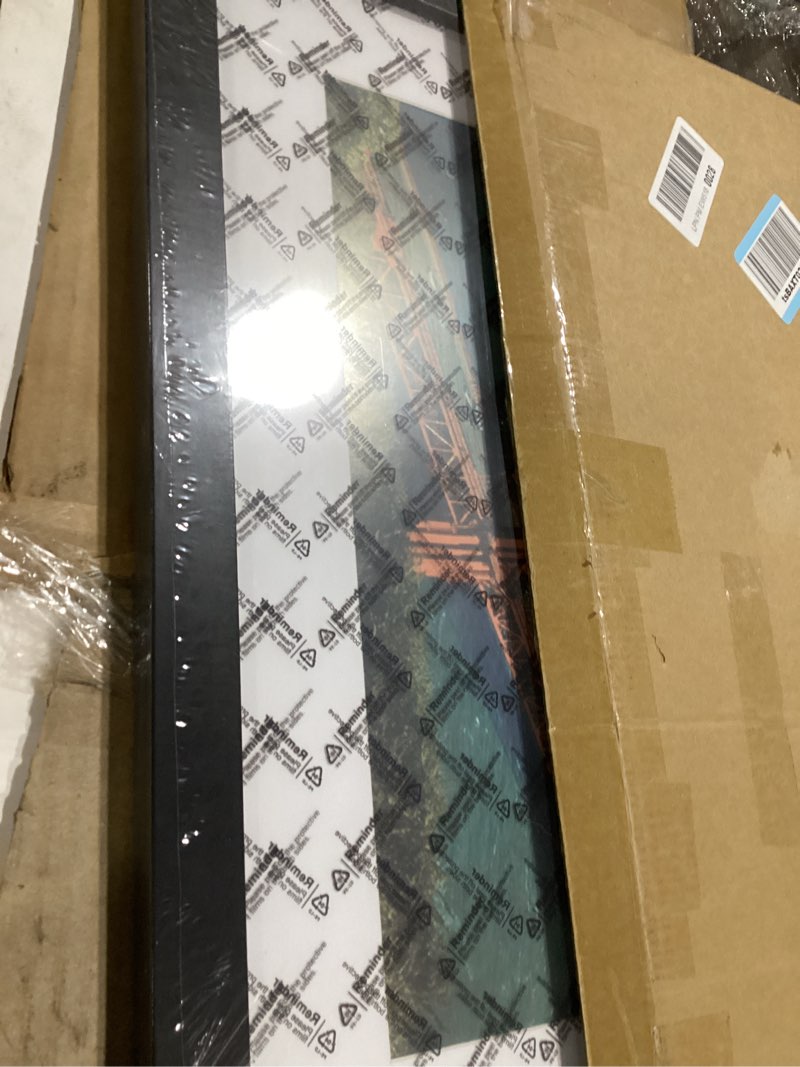 Condition photo showing Good Condition for PEALSN 20x20 Picture Frame, Display Pictures 16 x 16 with Mat or 20 x 20 Without Mat for Wall Mounting Display, Poster Frames, Black Black 20x20