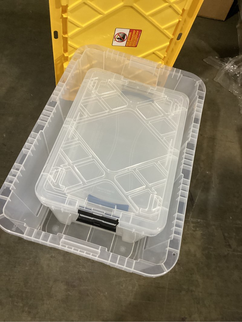 assorted storage containers (may be cracked)