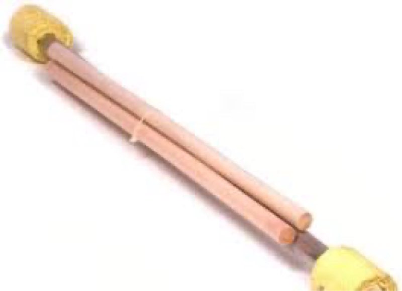 Zeekio Fire Devil Sticks - Kevlar Flower Stick with Silicone Hand Sticks