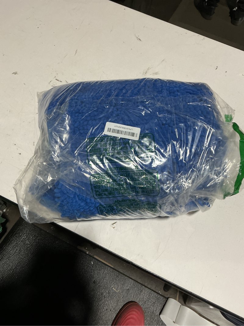 Condition photo showing Good Condition for OLANLY Bathroom Rugs 44x24, Extra Soft Absorbent Chenille Bath Rugs, Rubber Backing Quick Dry, Machine Washable Bath Mats for Bathroom Floor, Tub and Shower, Home Decor Accessories, Deep Navy Blue 44" x 24" Deep Navy Blue