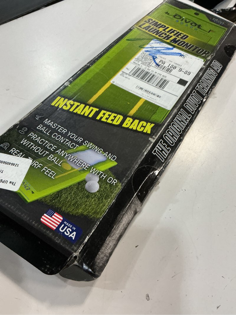Condition photo showing Good Condition for divot board - the original patented low point and swing path trainer - instant feedback. anytime. anywhere - see your swing path and learn every time you hit the ball!