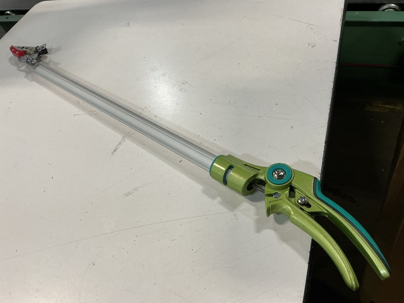 Condition photo showing As Is for gartol 32 inch cut and hold pole pruner - lightweight long reach tree trimmer with snip and grip technology, 1/2 inch cutting capacity, one-hand use fruit picker for roses, persimmons & tall branches