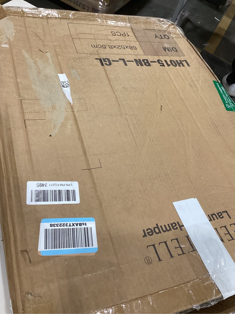 Condition photo showing Good Condition for Greenstell Laundry Hamper with Wheels, 17.4 Gallon (66L) Slim Laundry Basket with 2 Removable Liner Bags & 2 Mesh Bags, Narrow Rattan Clothes Hamper for Bedroom, Laundry Room, Bathroom, Brown 66L (19.7 x 7.9 x 27.6 inches) Brown