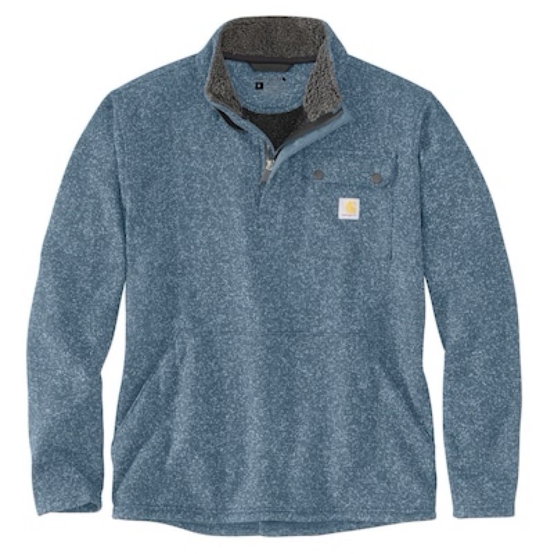 Carhartt Men's Blue Medium weight Knit Long sleeve Solid Sweatshirt ( XL )