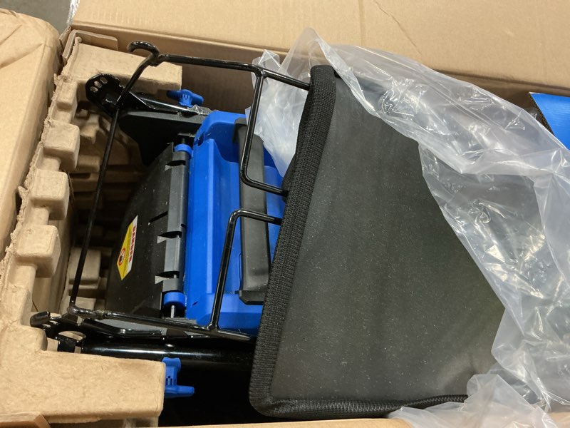Condition photo showing As Is for kobalt 40-volt 21-in brushless battery push lawn mower 6 ah (battery and charger included)