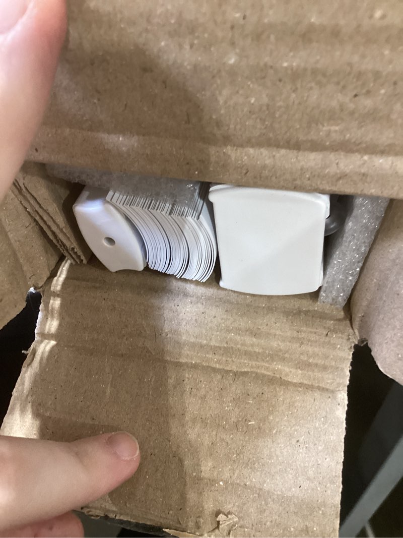Condition photo showing Good Condition for chicology cordless mini blinds, 1 inch vinyl window blinds, room darkening & privacy, easy install with adhesive brackets, child safe, for windows, doors & campers, midnight white,28" w x 36" h 28"w x 36"h midnight white (blackout)