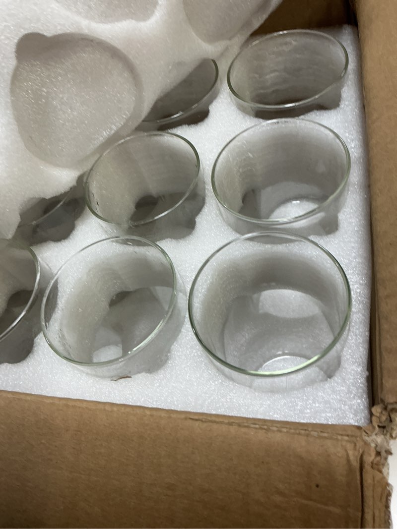 Condition photo showing Good Condition for 12pcs glass cylinder vases for centerpieces | 8 inch clear flower vase for wedding decorations, floating candle vases for dinner table, bridal shower, office home décor