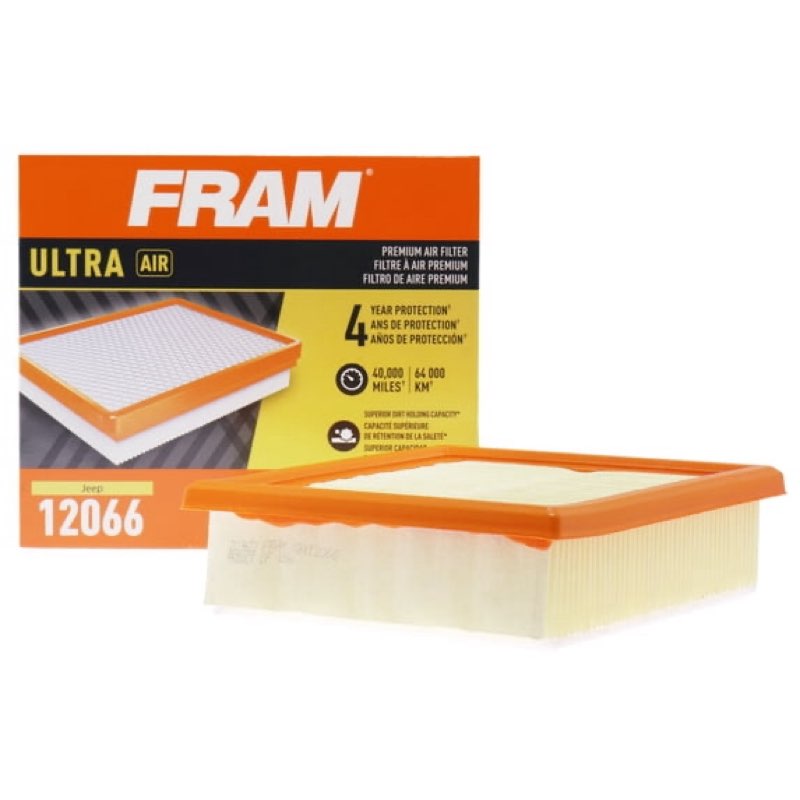 fram ultra premium 40 000 mile air filter  12066 for select jeep vehicles