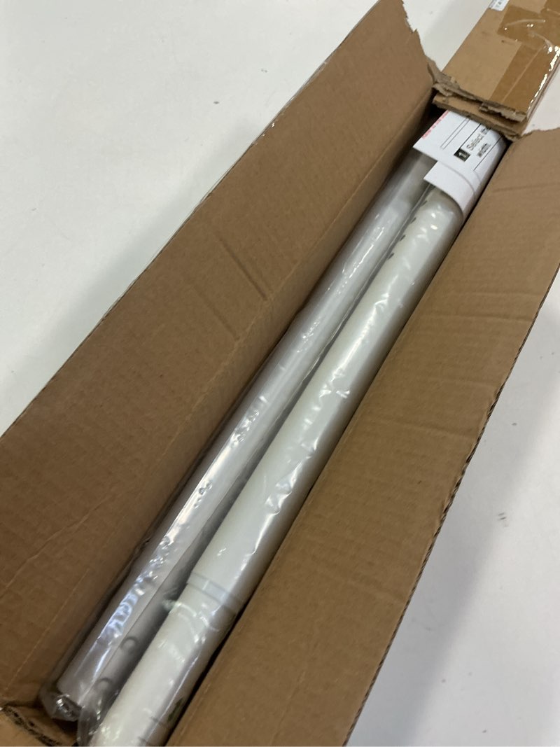 Condition photo showing New/Like New for ALLZONE Tension Curtain Rod for Window, 83-123 Inches, Heavy Duty Curtain Rods No Drilling, Non-Slip Bathroom Shower Tension Rod, Renter Friendly, Adjustable, Spring Loaded, Extra Long, White White 83-123 Inches