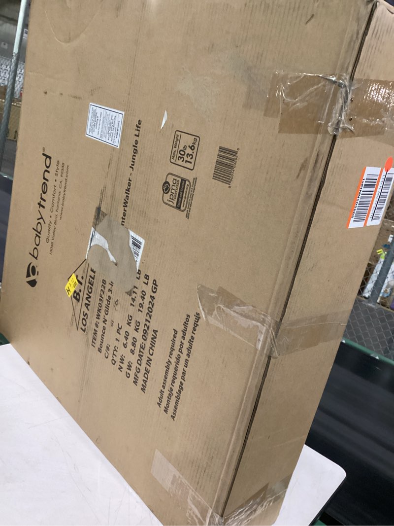 Condition photo showing As Is for smart steps® bounce n' glide 3-in-1 activity center walker, jungle life