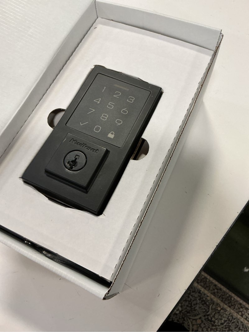 Condition photo showing As Is for Kwikset 9270TRL-11PS Traditional SmartCode Touchpad Electronic Deadbolt SmartKey Venetian Bronze Finish