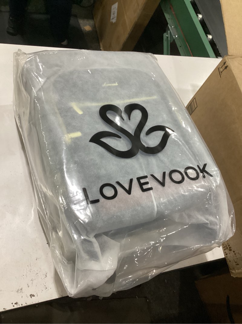 Condition photo showing New/Like New for lovevook carry on luggage 22x14x9 airline approved, 20 inch softside suitcases with wheels, lightweight spinner carry on suitcase with tsa lock, water-resistant large capacity luggage for travel black-gray-brown 20 inch_carry on