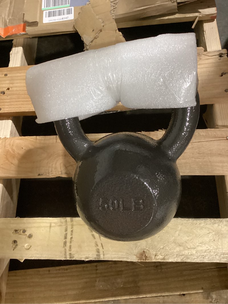 Condition photo showing Good Condition for Amazon Basics Cast Iron Kettlebell 50 Pounds