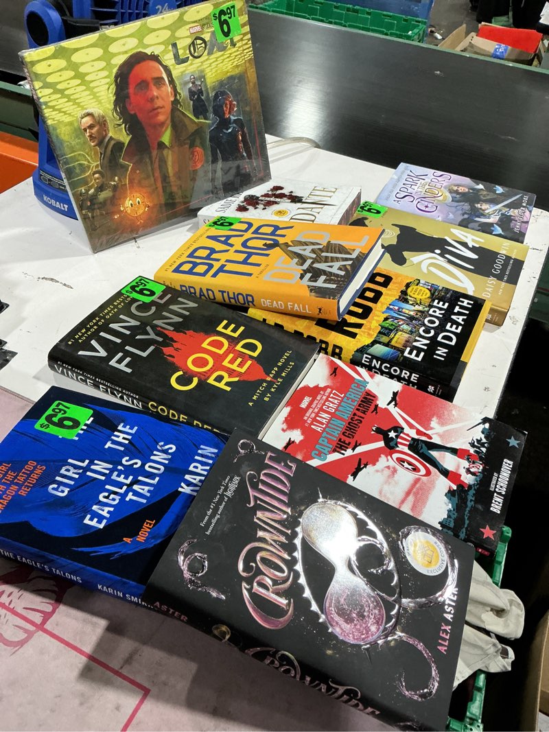 Condition photo showing Good Condition for bidding on assorted novels