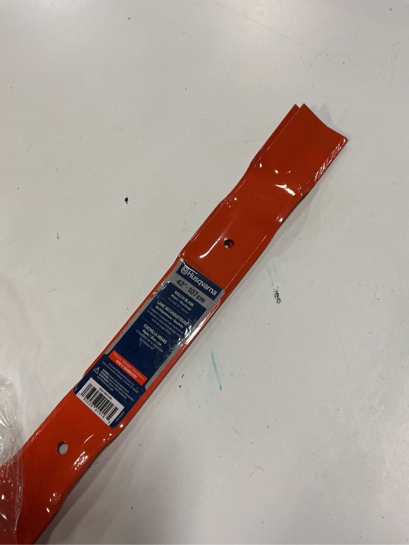 Condition photo showing As Is for husqvarna 2-pack 42-in mulching riding mower/tractors mower blades