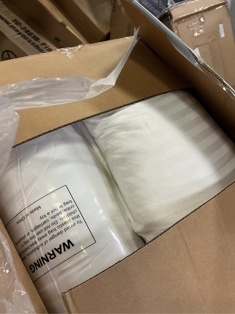 Condition photo showing Good Condition for beckham hotel collection bed pillows standard/queen size set of 2 - original soft down alternative pillow for sleeping - soft support for back, stomach or side sleepers queen / standard white