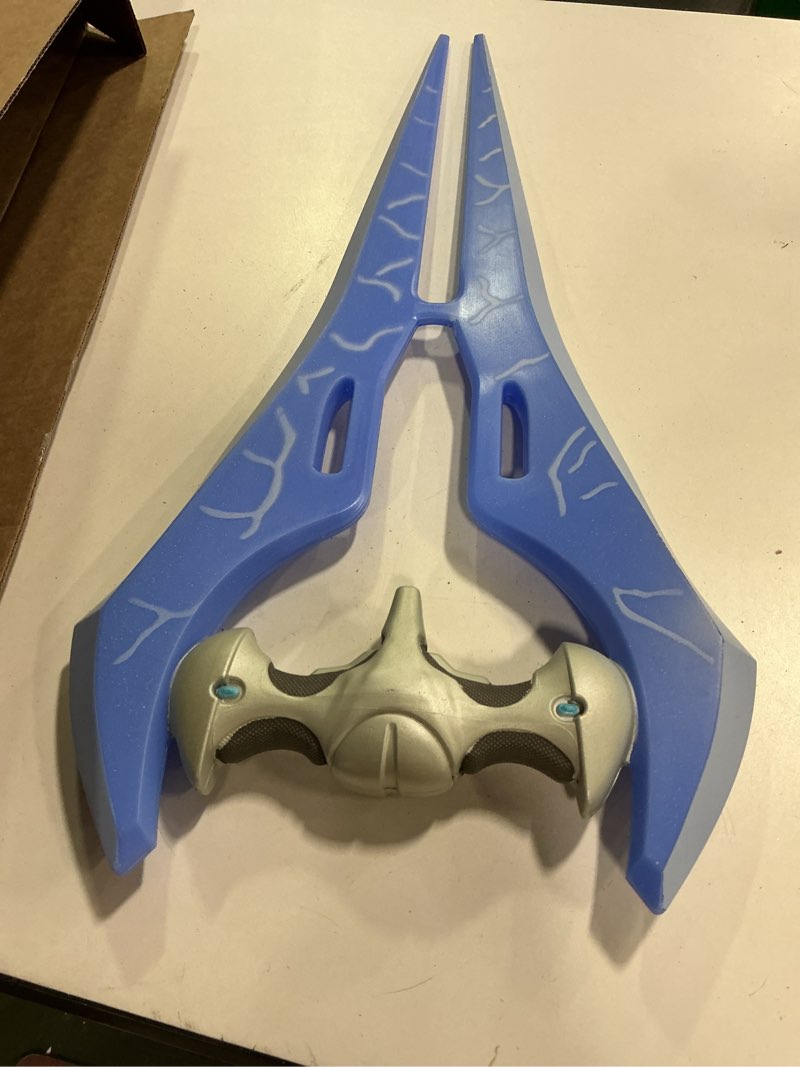 Condition photo showing As Is for Disguise Halo Energy Deluxe Light Up Sword Costume Accessory, Blue, 30 Inch Length