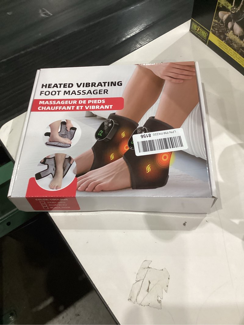 Condition photo showing New/Like New for 2-Pack Cordless Foot Ankle Heating Pad, Foot Ankle Massager for Pain Relief, 6 Heat Levels & 3 Vibration Modes, Feet Massager, Heated Ankles Wrap, Ideal for Home Relaxation, Daily Comfort Black