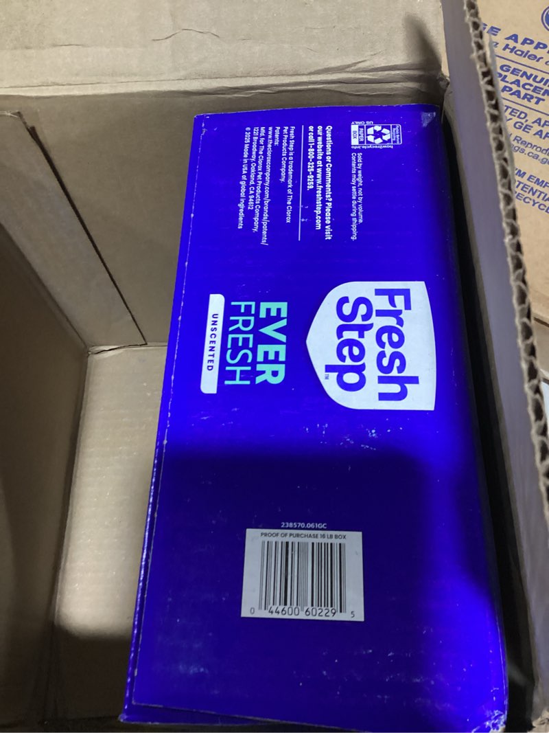 Condition photo showing Good Condition for fresh step advanced odor shield multi cat clumping litter with febreze freshness, low dust, odor control with ammonia block tech, compatible in automatic litter boxes, 37 lb. (2 x 18.5 lb.) gain