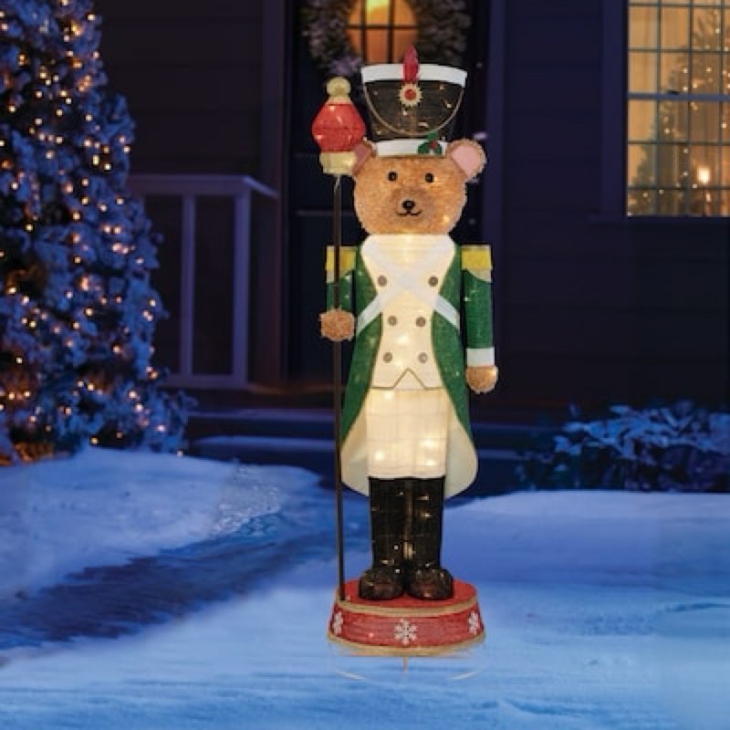 Holiday Living 5.5-ft LED Bear Nutcracker Decoration