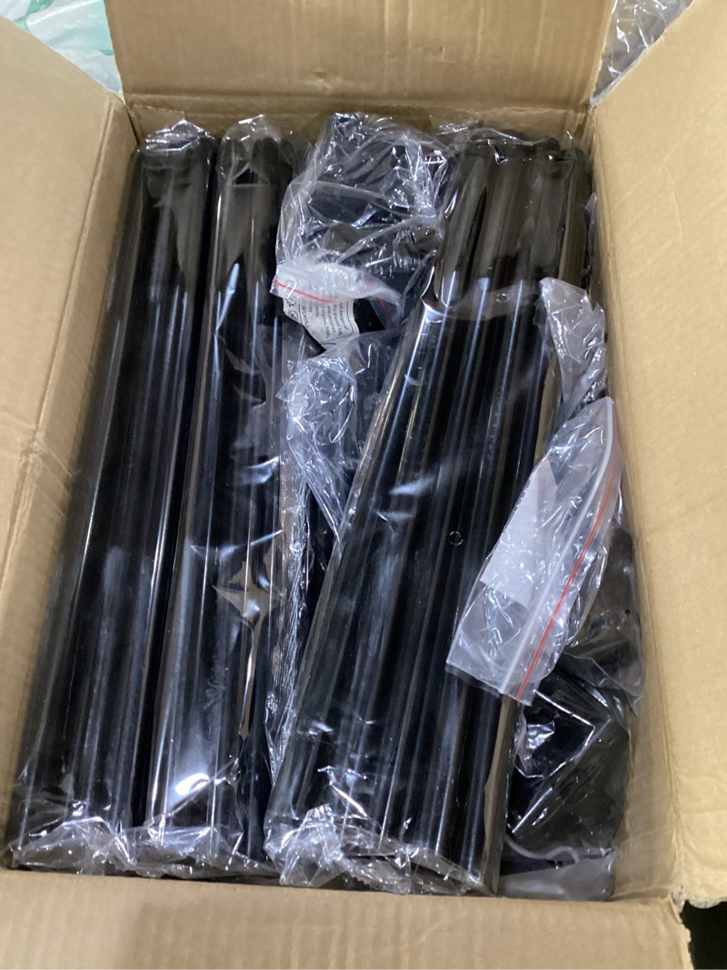 Condition photo showing New/Like New for portable closet, easy assembly, large capacity wardrobe closet, sturdy and stable clothes rack with shelves 4 storage baskets and 2 hanging rods, for bedroom and cloakroom black black 50 inch