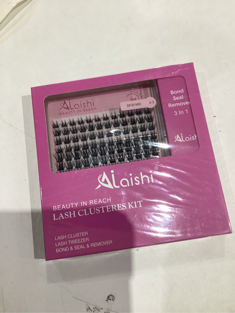 Condition photo showing New/Like New for Lash Clusters Kit, DIY 3D Cluster Eyelash Extensions 10?18mm, 30D+40D+50D, 168pcs Fluffy D Curl Natural Lashes with Bond and Seal,Tweezers, Remover–Fake Cat Eye Individual Manga Clusters?MIX2-2-L? Fairy - Petal Whisper?8-18mm?