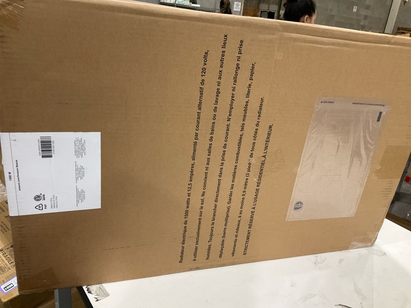 Condition photo showing New/Like New for Amazon Basics Portable Oil Space Heater with Remote Control, 7 Oil-Filled Fins, Adjustable Thermostat, 3 Heat Settings, Tip-Over and Overheat Protection, ETL Safety Certificate, 1500W, Black Digital & Remote Control